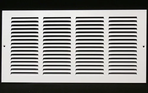 Miniatura 12 de HVAC Premium 30' x 10' [Abertura de conducto] Rejilla de aire de retorno de acero estampado plano - Pared lateral y techo - Cubierta de conducto
