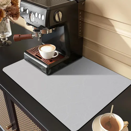 Miniatura 14 de Alfombrilla de bar de Golener, alfombrilla absorbente para derrames de cafetera, tapete protector de mostrador debajo de la máquina de espresso