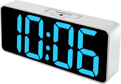 Miniatura 13 de DreamSky Reloj despertador digital grande con números grandes para personas mayores y personas con discapacidad visual, relojes eléctricos de 9