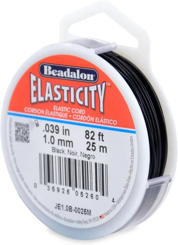 Miniatura 6 de Beadalon Elasticity - Cordón elástico (0,8 mm, 5 m), transparente