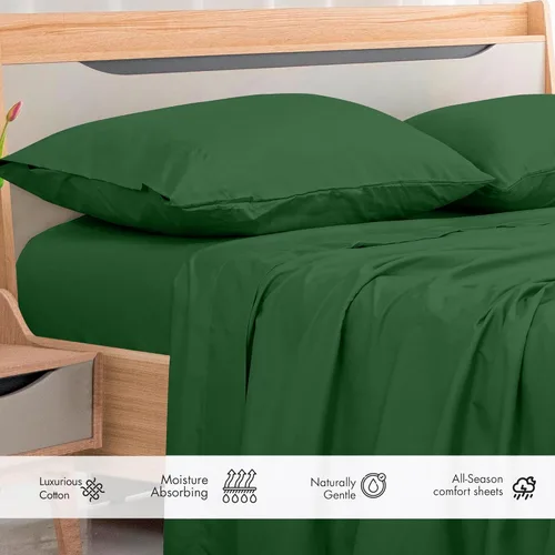 Miniatura 3 de Royale Linens Sábana encimera de 300 hilos de 100 % algodón peinado de fibras largas, súper suave, sábanas encimera, la sábana encimera