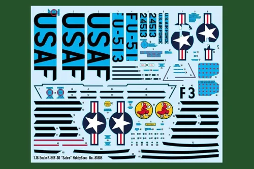 Miniatura 3 de Hobbyboss HBB81808 1:18-F-86F-30 Sable