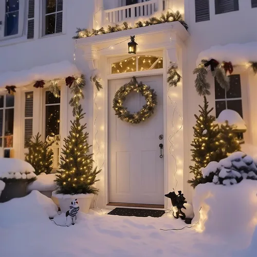 Miniatura 7 de 70 luces de Navidad C6 de color blanco cálido, 35.5 pies, para exteriores, impermeables, cable verde, IP65, certificación UL