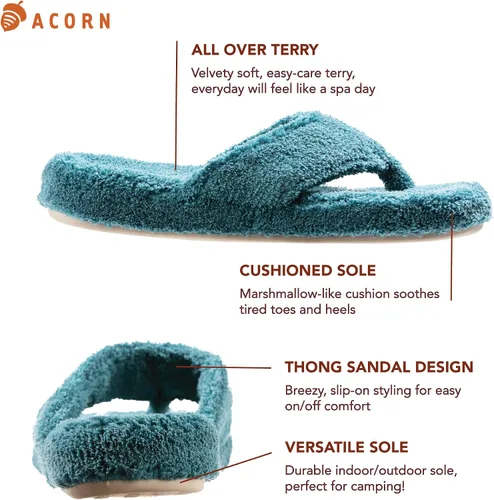 Miniatura 2 de Acorn - Sandalias de spa para mujer con espuma viscoelástica de alta calidad