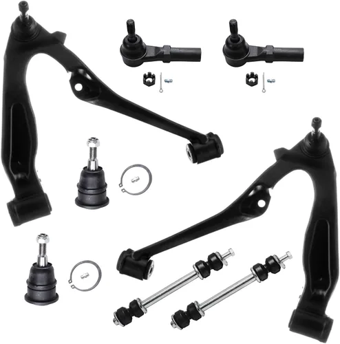 Miniatura 140 de Detroit Axle - Kit de brazos de control de extremo delantero de 8 piezas para Dodge Dakota 00-04, Durango 00-03, 4 brazos de control superior e