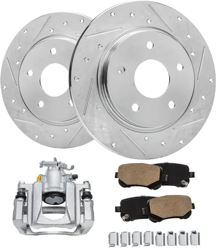 Miniatura 36 de Detroit Axle - Rotores de freno para Ford Mustang 2015, 2016, 2017, 2018, 2019, 2020, 2021, 2022, 2023, repuesto de rotores de freno de disco