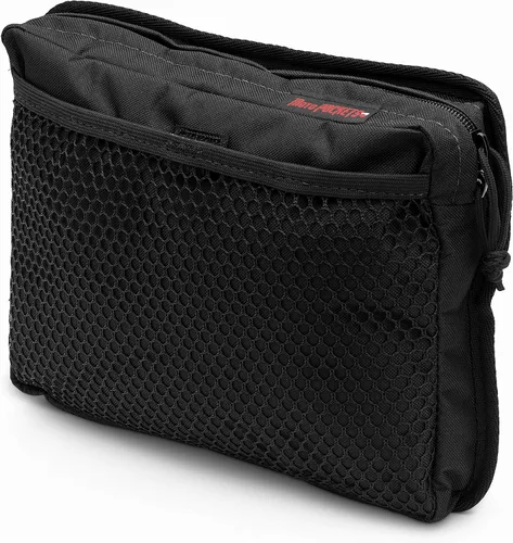 Moto Pockets Top Case - Organizador de bolsas con tapa para cajas superiores de motocicleta, resistente a la intemperie, color negro