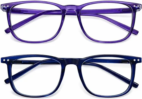 Miniatura 10 de AOSM Lentes de luz azul para hombres y mujeres, gafas de juego antirreflejos, protección UV400, bloqueo de luz azul para aliviar la fatiga ocular