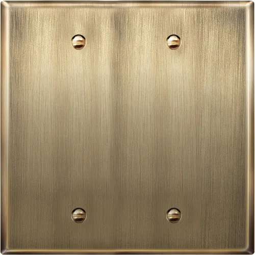 Miniatura 14 de LIDER Placa de Pared de Metal en Blanco, Cubierta de Tomacorriente en Blanco de Acero Inoxidable, Resistente a la Corrosión, Tamaño Mediano 1-Gang
