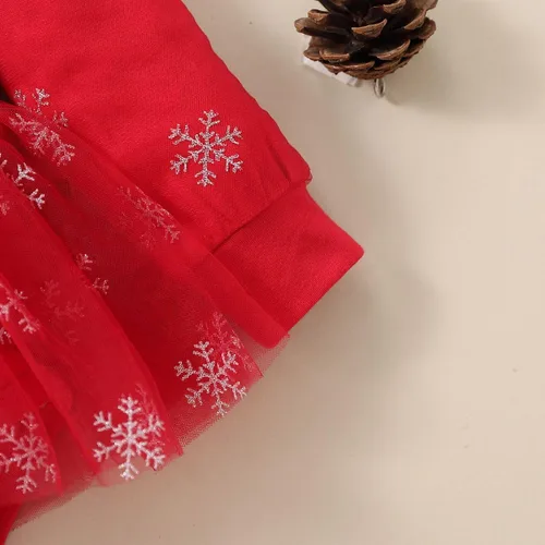Miniatura 6 de Traje de Navidad para bebé, lindo traje de escalada con diadema, vestido rojo de una pieza para niñas de 0 a 3 años
