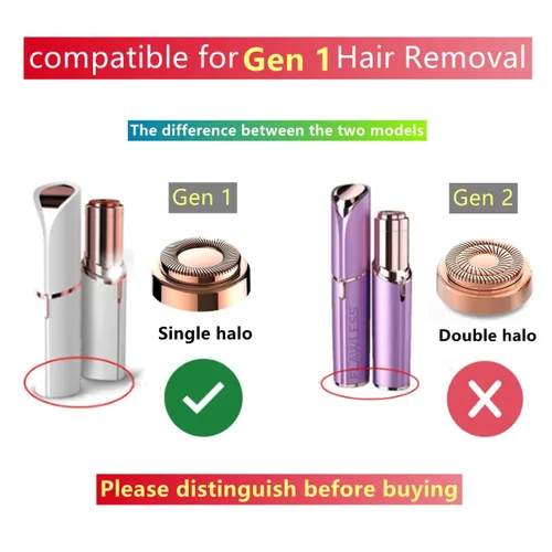 Miniatura 2 de Para removedor de pelo impecable, 8 piezas, cabezales de repuesto, reemplazo de cuchillas de limpieza (8 unidades, GEN 1)