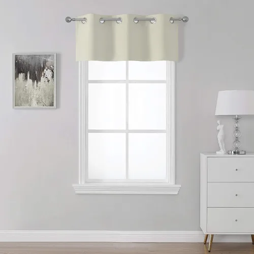 Miniatura 14 de SeeGlee Coffer - Cortina opaca con ojales en la parte superior, color marrón, cortinas con aislamiento térmico para cocina
