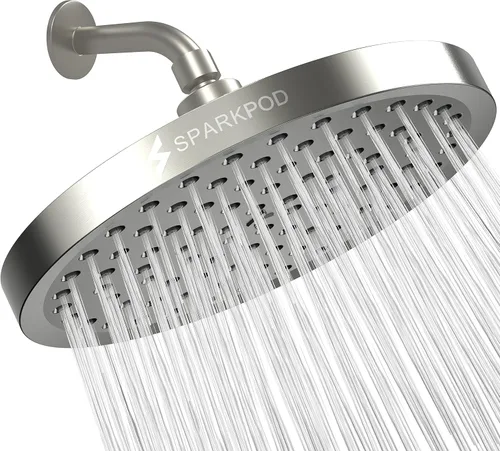 Miniatura 22 de SparkPod Cabezal de regadera – Lluvia de alta presión – Diseño de lujo de calidad premium – Instalación en 1 minuto – Reemplazo ajustable de fácil