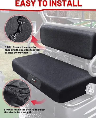 Miniatura 5 de StarknightMT Funda de Asiento de Banco Mule Compatible con Kawasaki Mule 600/610 2005-2016 y Mule SX 2017-2023, Accesorio Funda de Asiento UTV