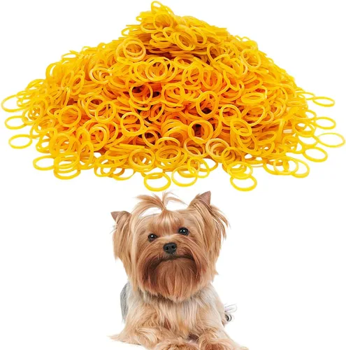 Miniatura 9 de PET SHOW 1000 unidades de 0.394 pulgadas de diámetro. 3.53 oz/paquete de bandas de goma para perros a granel para aseo del cabello, lazos