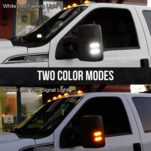 Miniatura 6 de Xinctai Juego de luces LED para espejo lateral Switchback, señal de giro para Ford F150 2013-2014, Ford F250 F350 F450 F550 Super Duty 2008-2016
