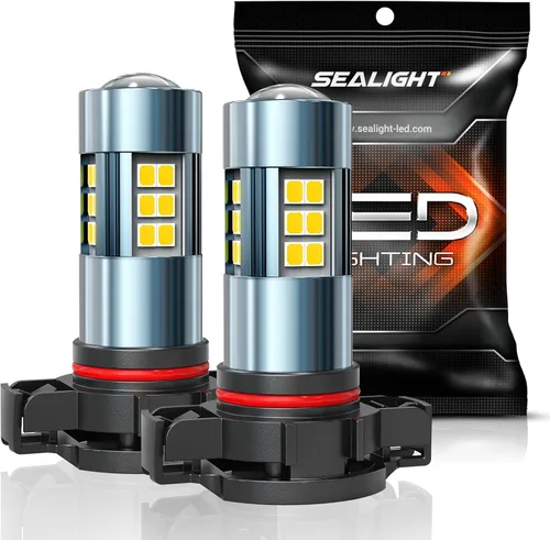 Miniatura 9 de SEALIGHT Bombillas LED antiniebla H11 H16 H8 o DRL, 14000 lúmenes, 6500 K, blanco frío, 600% de brillo, chips LED CSP H8 H11, luces antiniebla