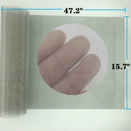 Miniatura 2 de Pantalla de malla de acero inoxidable #40Mesh -Tamaño: 15.7 x 47.2 "(40x120cm) Pantalla de malla de alambre SS304, para ventilación, jaula, jardín