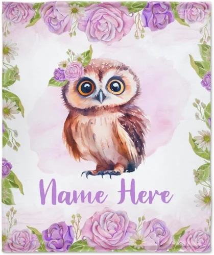 Miniatura 63 de Manta personalizada con nombre, suave, acogedora y ligera, con nombre para sofá o cama, regalo personalizado, unisex, tamaño XS, 40 x 30 pulgadas