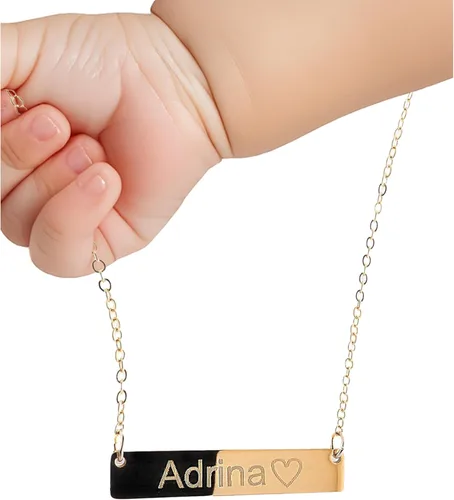 Miniatura 24 de Regalo personalizado Baby Name Bar opciones de joyería