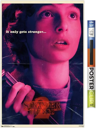 Miniatura 19 de Netflix Stranger Things: Temporada 2 - Póster de pared de Mike, 22.4 x 14.7 pulgadas, versión con marco de madera de Barnwood