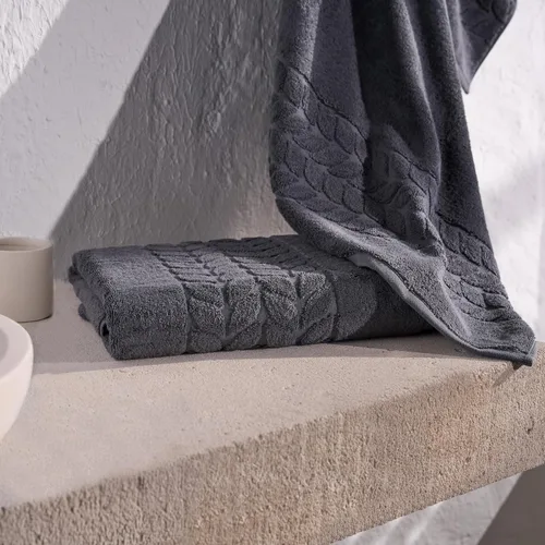 Miniatura 6 de BAGNO MILANO Toallas de baño de algodón turco orgánico, colección jacquard de lujo, certificadas orgánicas altamente absorbentes, juego de toallas