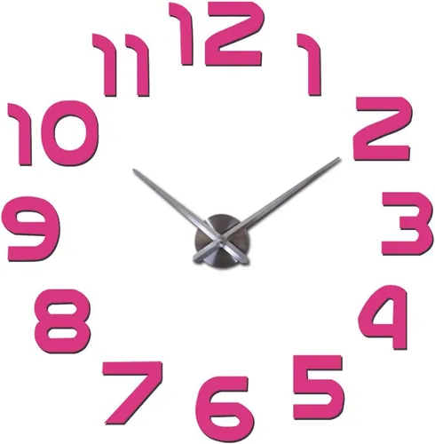 Miniatura 7 de HC&WT Reloj de pared grande con números 3D, moderno reloj de pared sin marco para oficina en casa, fácil de leer, silencioso, funciona