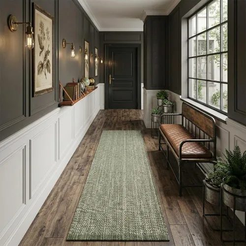 Miniatura 62 de LEEVAN Alfombra de Área Lavable de 4 x 6 pies, Alfombra de Algodón Tejida a Mano para Sala de Estar, Alfombras Trenzadas Blancas para Dormitorio