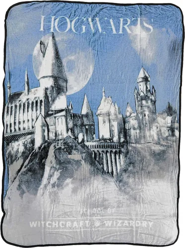 Northwest Manta de micro Raschel de Harry Potter, ligera y transpirable para sofá, acogedora para todas las estaciones, 46 x 60 pulgadas, brujería y