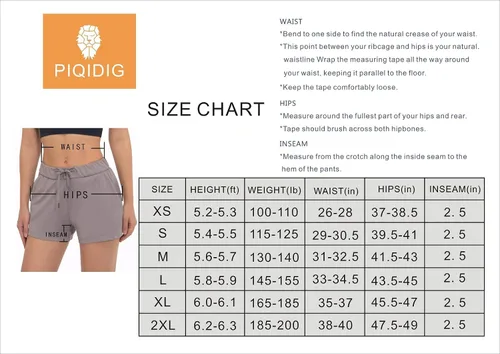 Miniatura 7 de PIQIDIG Pantalones cortos para mujer, pantalones cortos para verano, informales, atléticos, para correr, senderismo, entrenamiento, gimnasio, sala