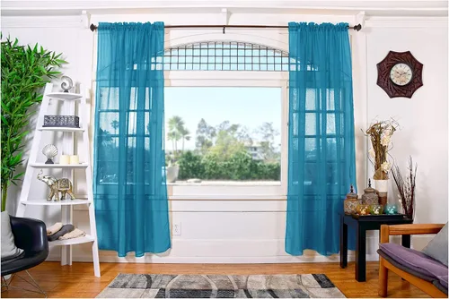 Miniatura 17 de All American Collection - cortinas Doli transparentes, 2 unidades Blanco