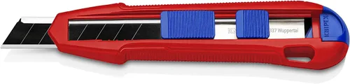 Miniatura 3 de KNIPEX Tools CutiX Cuchillo universal a presión, 6-1/2 pulgadas, rojo/azul