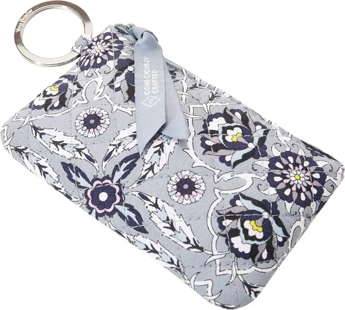 Miniatura 3 de Vera Bradley Cartera de algodón con cremallera para identificación para mujer