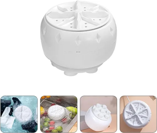 Miniatura 9 de 2 mini lavadoras portátiles con energía USB Turbo lavadora automática para ropa interior, calcetines, lavadora compacta de mesa para el hogar, Rv