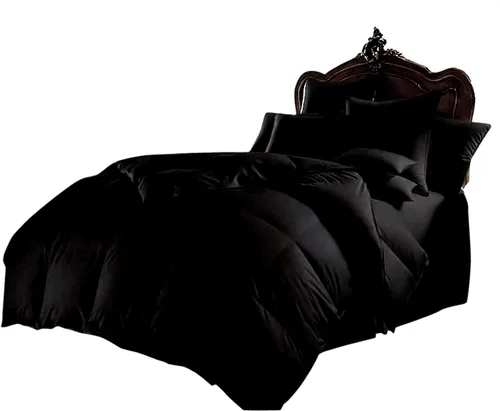 Edredón acolchado ultrasuave de 1 pieza con costura en caja, alternativo, 300 GSM, 800 hilos, 100% algodón orgánico puro (individual/individual XL,