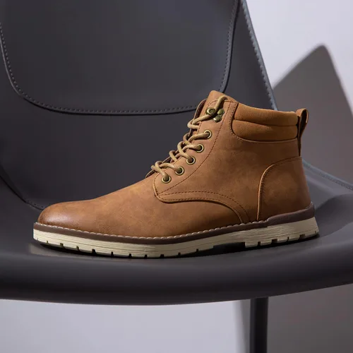 Miniatura 5 de Vostey Botas de senderismo impermeables para hombre, botas chukka casuales para hombres