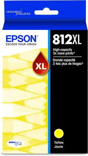 Miniatura 5 de Epson T812 DURABrite Ultra Ink Cartucho cian de alta capacidad (T812XL220-S) y T812 DURABrite Ultra Ink Cartucho amarillo de alta capacidad