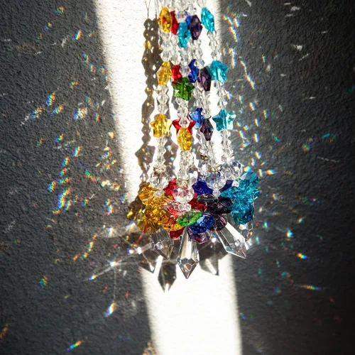 Miniatura 4 de Crystalsuncatcher Juego de 7 Suncathers, ángel guardián de cristal de la guarda, colección Rainbow Maker