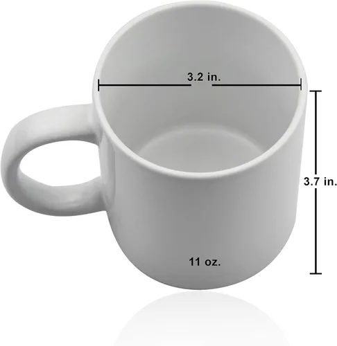 Miniatura 6 de Taza G-MA 11 oz. taza de cerámica blanca. Taza de café Gma.