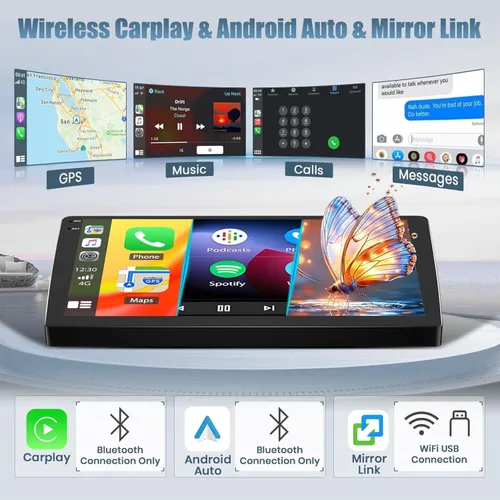 Miniatura 5 de Android 14 Radio de coche para Ford F150 F-150 2009-2014, 9 pulgadas pantalla táctil Radio doble DIN Carplay Android Auto estéreo del coche GPS Navi