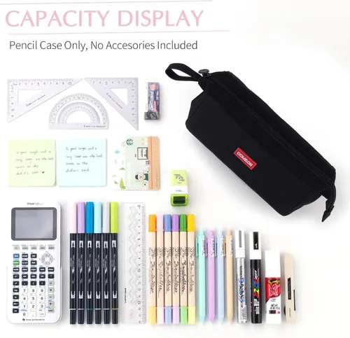 Miniatura 5 de CICIMELON Estuche para lápices de gran capacidad, bolsa para lápices, para la escuela, adolescente, niña, niño, hombres y mujeres