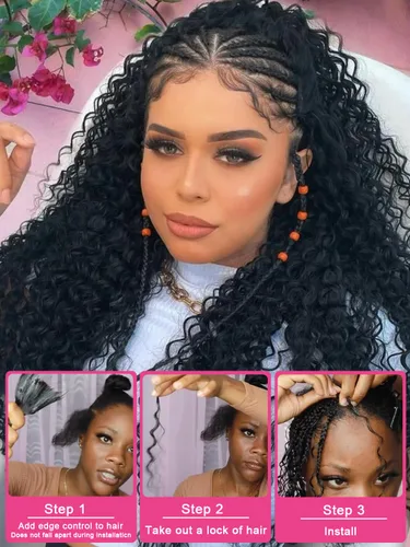 Miniatura 6 de RESACA 1 paquete de 14 pulgadas, 1 paquete de 14 pulgadas, cabello humano virgen brasileño rizado 10A para trenzar, sin trama, 10A, para trenzas #27