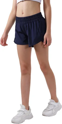 Miniatura 3 de Aurefin Pantalones cortos deportivos para niñas, pantalones cortos de secado rápido para niños, adolescentes y niñas, pantalones cortos deportivos