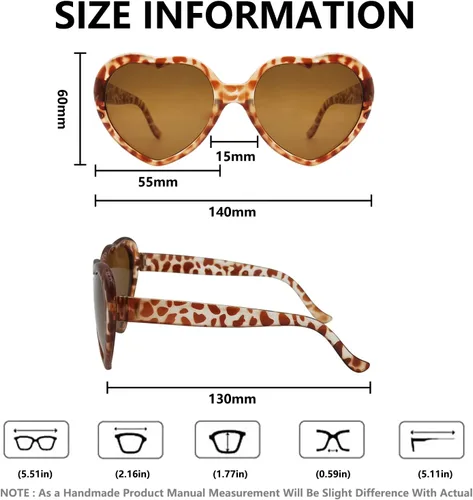 Miniatura 5 de Gafas de sol en forma de corazón para mujer, gafas de corazón de moda, lindas gafas de sol retro, Taylor Cupid Party