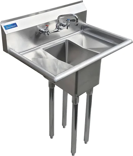 Miniatura 22 de Fregadero de acero inoxidable para preparación y utilidad Acero inoxidable 304 Restaurante, cocina, lavandería, garaje