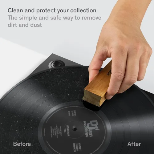 Miniatura 2 de Boundless Audio Cepillo limpiador de discos - Cepillo de vinilo de terciopelo - Accesorios para tocadiscos para limpieza de vinilo