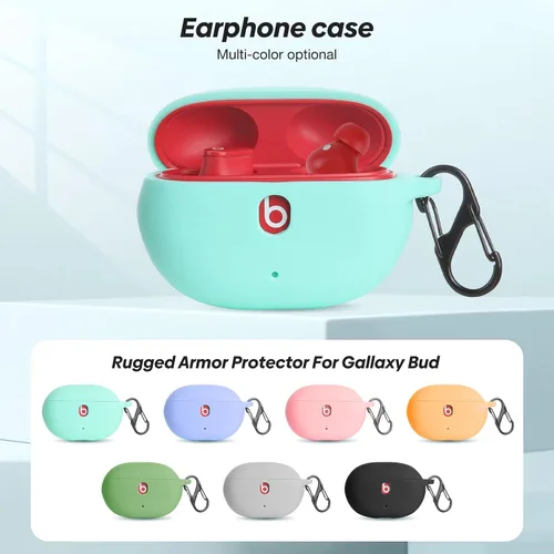 Miniatura 8 de LiZHi Funda para Beats Studio Buds, Beats Studio Buds+ Plus, funda de transporte de silicona con llavero para auriculares inalámbricos Beats Studio
