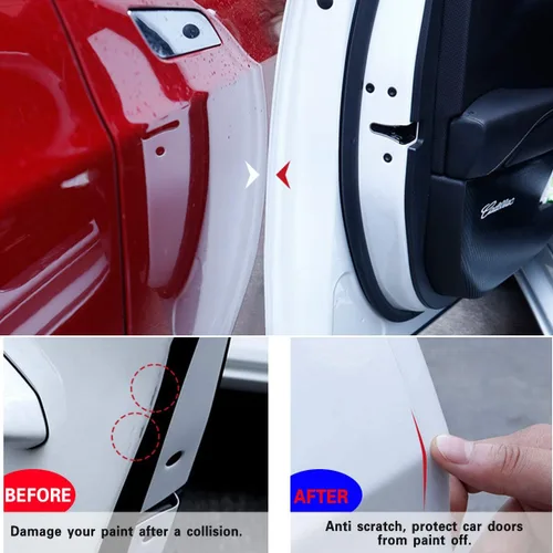 Miniatura 5 de ToLanbbt Protector Invisible para Borde de Puerta de Automóvil, Protectores de Umbral de Puerta Automotriz Anti-Rayones, Cinta Adhesiva Impermeable