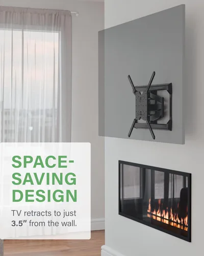 Miniatura 3 de SANUS Soporte de pared de TV de movimiento completo para televisores de hasta 90" - Diseño premium que se extiende 24" con giro y inclinación