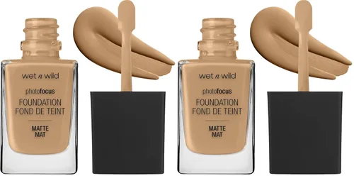 Miniatura 7 de wet n wild - Base líquida Photo Focus con acabado mate Buff Bisque, vegana y libre de crueldad animal